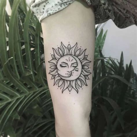 Expert Simple Sun And Moon Tattoo Designs Ideas