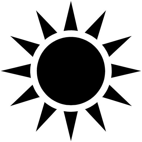 Sun Silhouette Free vector silhouettes