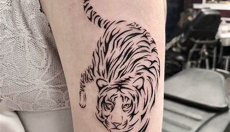 Simple Tiger Tattoo Designs For Men 40 Tribal Big Cat Ink Ideas