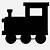 simple train silhouette