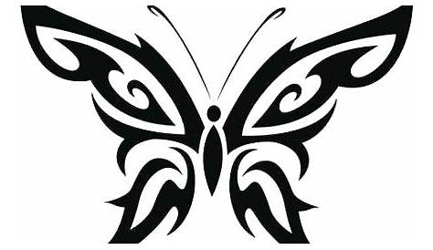 Simple Tribal Butterfly Tattoo Designs 25 Awesome