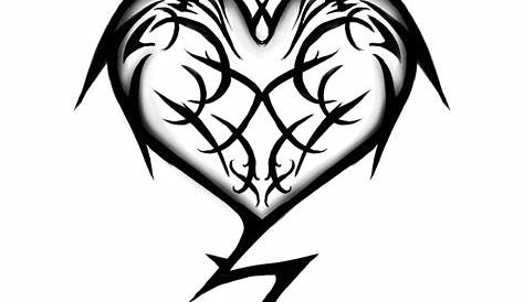 Simple Tribal Heart Tattoo Designs Familytattoos DeviantArt s,