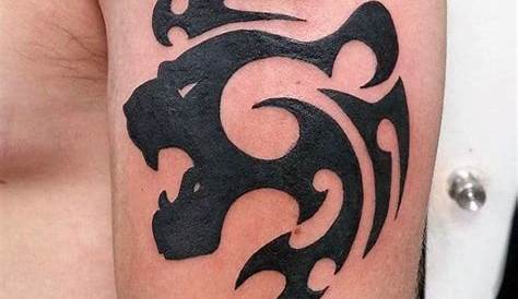 Simple Tribal Lion Tattoo Designs 40 For Men Mighty Feline Ink