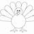 simple turkey template printable