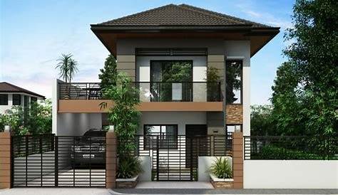 Simple Two Storey House Design With Terrace Philippines 2 Story s And Floor Plans In The