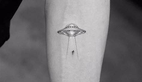 Simple Ufo Tattoo 100 UFO Designs For Men Alien Abduction Ink