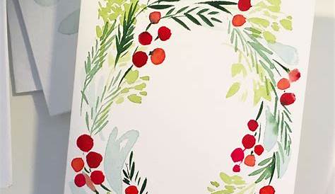 Simple Watercolor Christmas Cards Easy Watercolour Carol