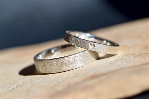 Simple Wedding Rings Silver