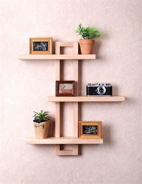 shelves Shelf Unit Pine Shelves with 3 Wooden Shelves