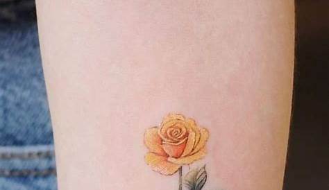 Simple Yellow Rose Tattoo 10+ Flower s Small