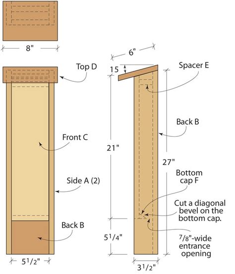 Simple Bat House Printable Plans