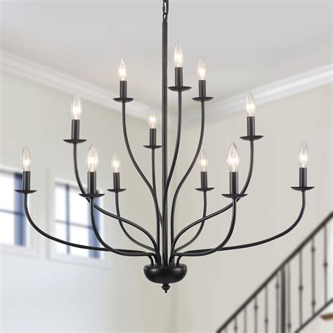 Simple Black Chandelier