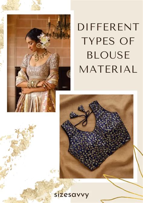 simple blouse material names with pictures