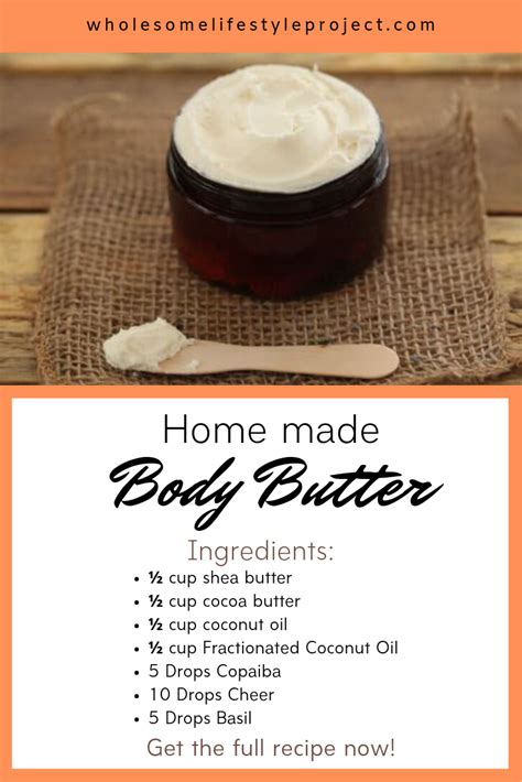 simple body butter ingredient