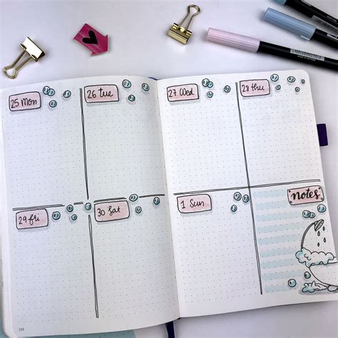 Simple Bullet Journal Layouts Printable
