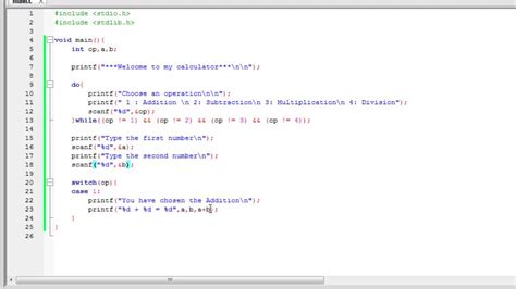 Simple Calculator In C Using If Else