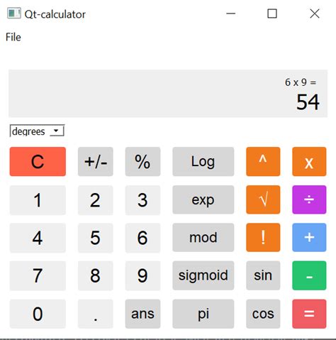 Simple Calculator Qt