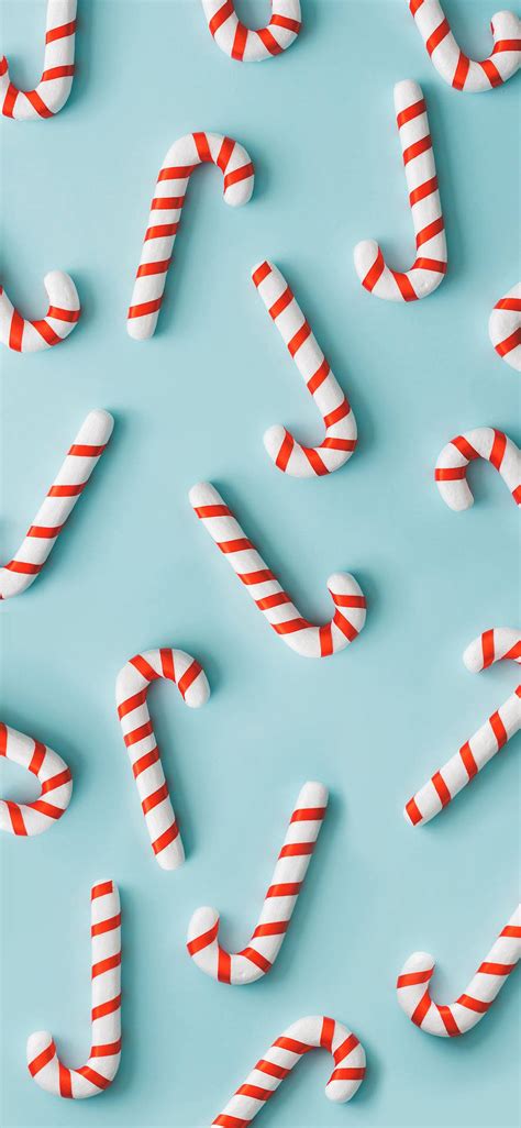 Simple Candy Cane Wallpaper