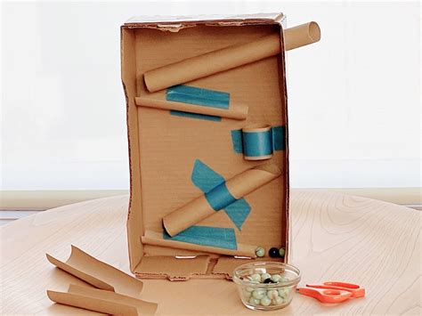 Simple Cardboard Marble Run