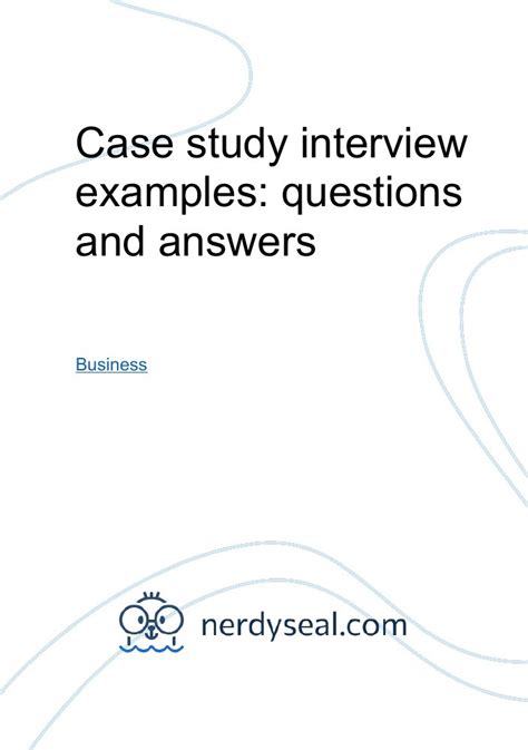 simple case interview questions