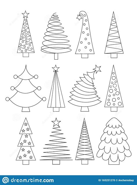 Simple Christmas Tree Line