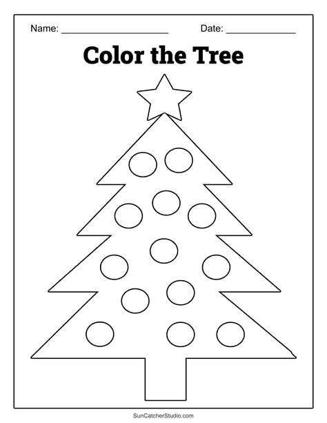 Simple Christmas Tree Printable