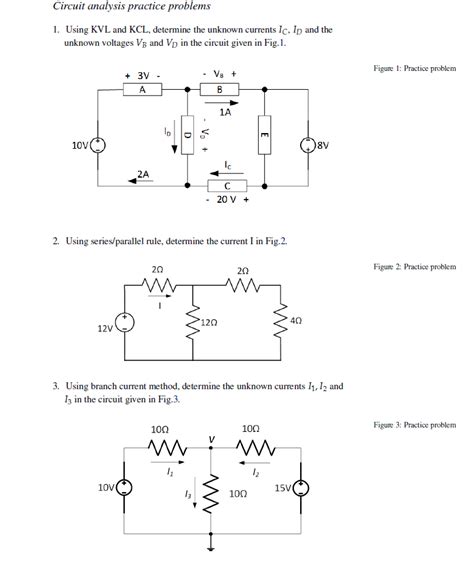 Simple Circuit Analysis Problems