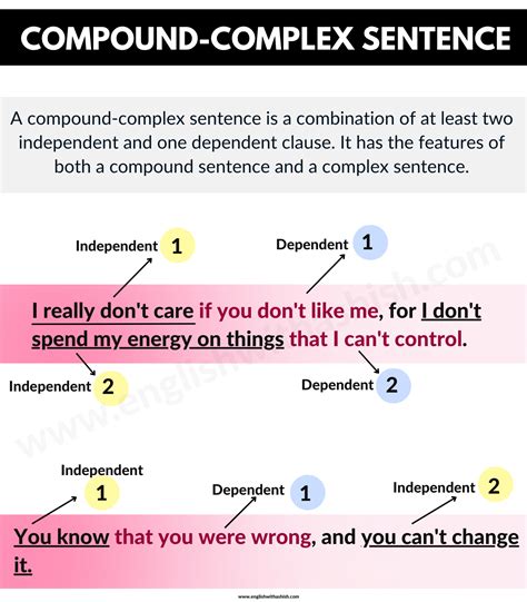simple compound sentence examples with answers