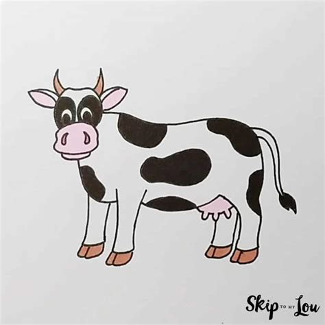 Simple Cow Drawing