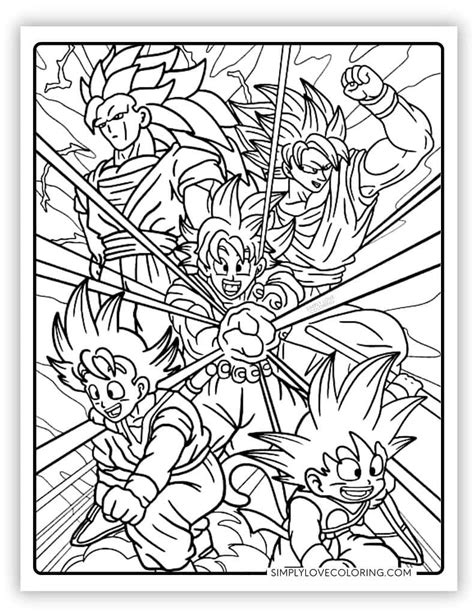 Simple Dbz Coloring Pages