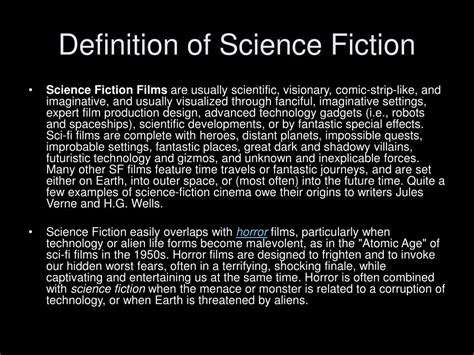 simple definition of science fiction in literature