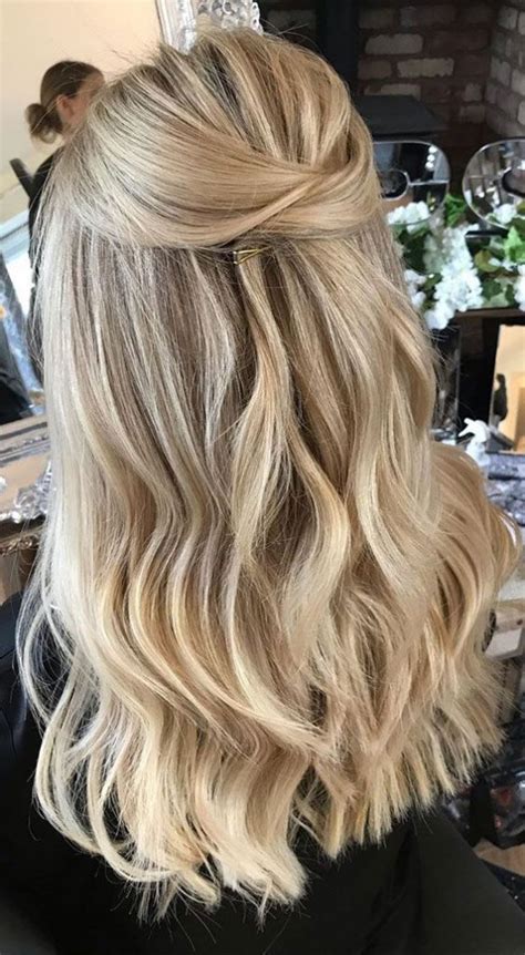 This Simple Down Hairstyles For Wedding Guest For Long Hair