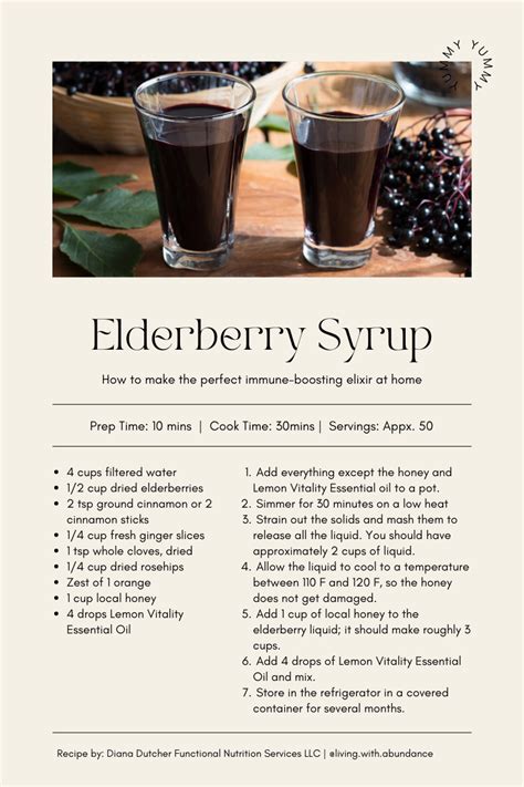 Simple Elderberry Syrup