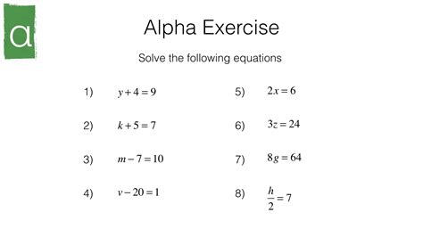simple equation in mathematics