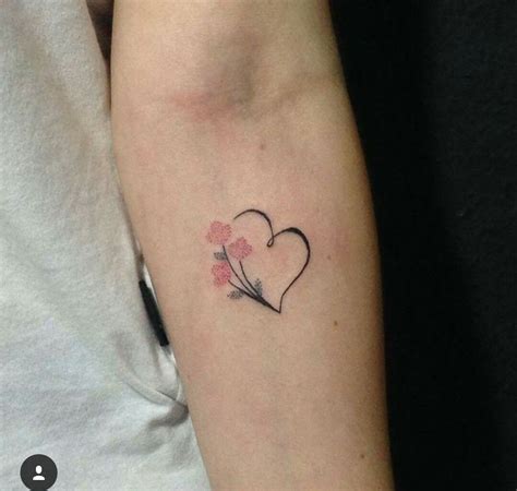 Expert Simple Flower Heart Tattoo Designs Ideas