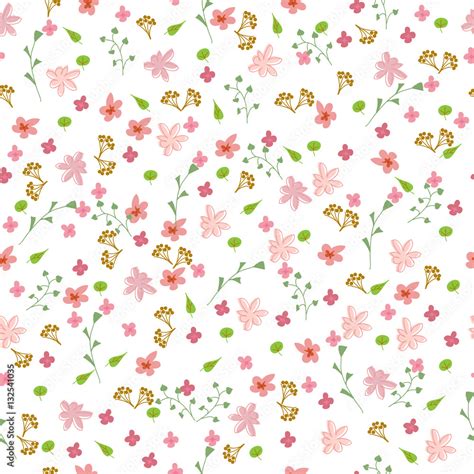 Simple Flower Pattern Wallpaper