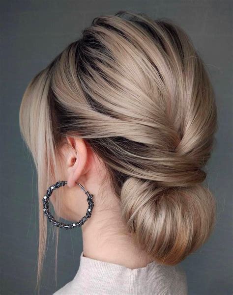 Fresh Simple Formal Updos Medium Hair With Simple Style