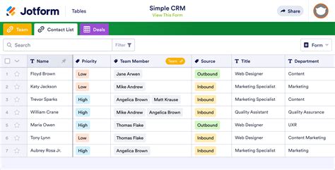 simple free crm