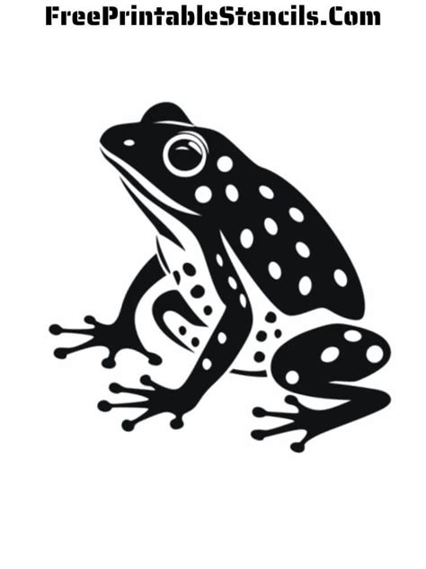 Simple Frog Stencil Free Printable