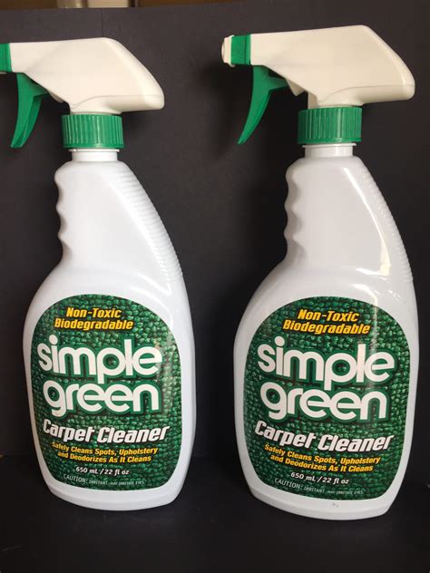 simple green in carpet shampooer