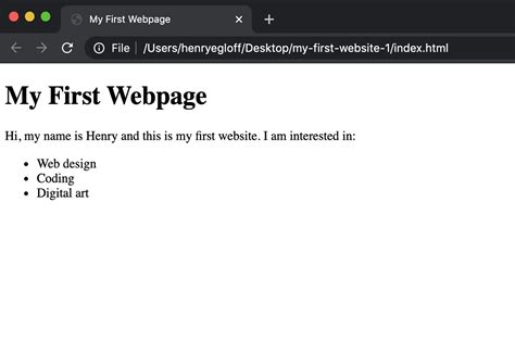 simple html examples for practice