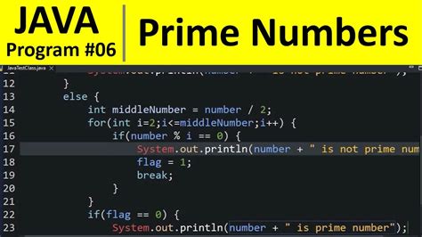 simple java code for prime number
