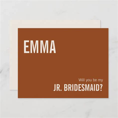 Simple Junior Bridesmaid Proposal