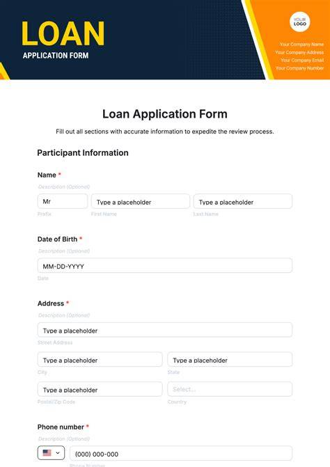 simple loan application form template