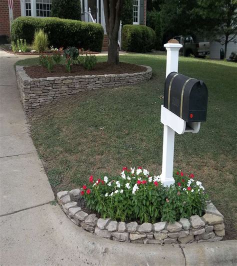 Simple Mailbox Flower Bed Ideas