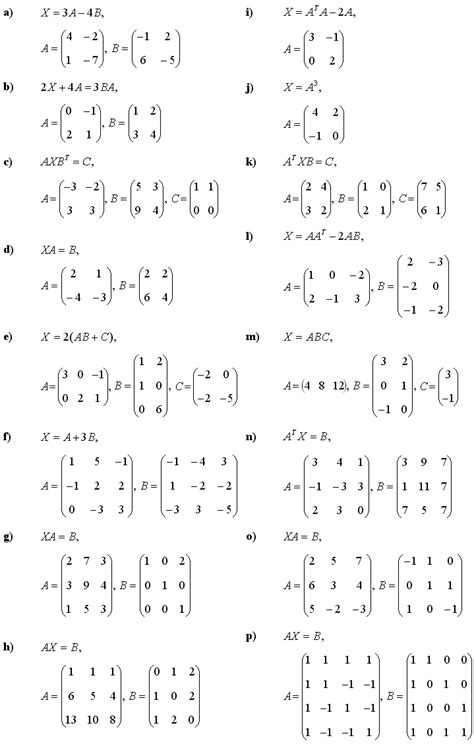 simple matrix example problems with solution pdf