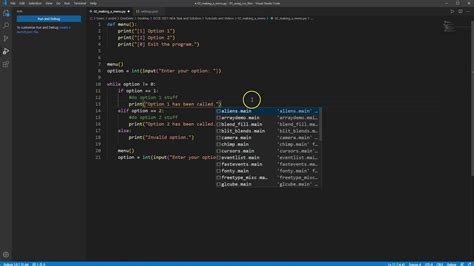 Simple Menu In Python