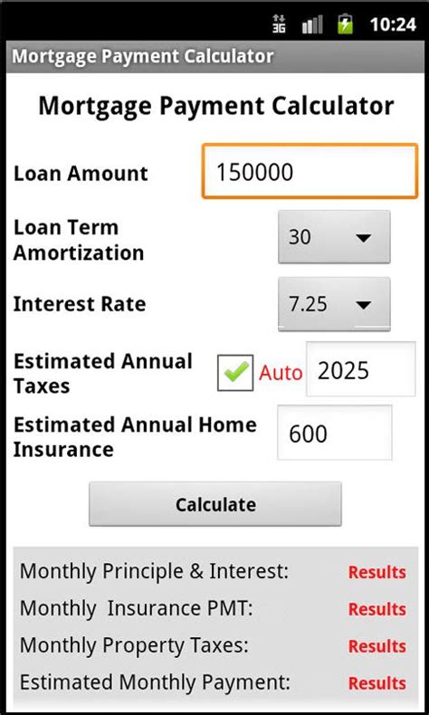 simple mortgage calculator google