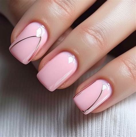 simple nail designs light pink