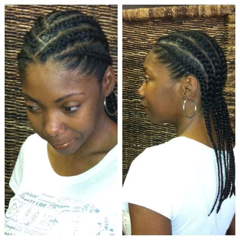 simple natural cornrow hairstyles